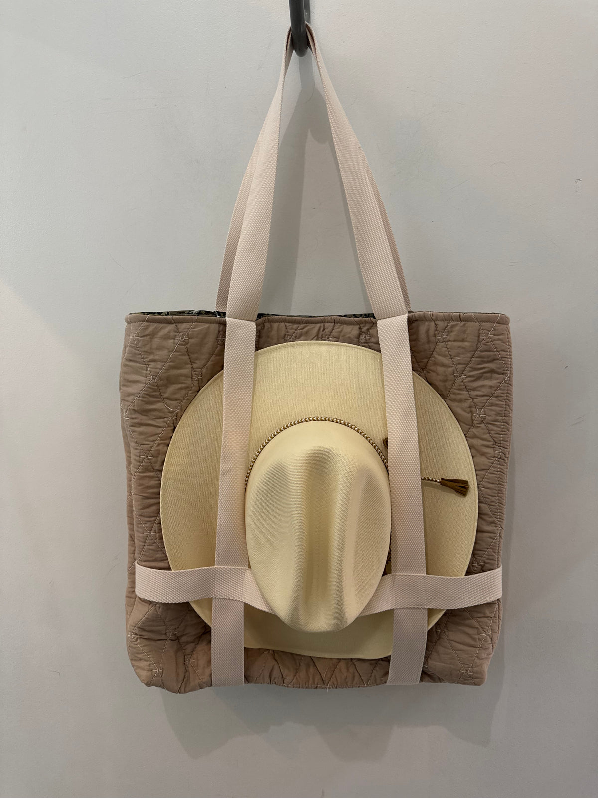 Haselden Handcrafted Hat Holder Quilted Tote Bag