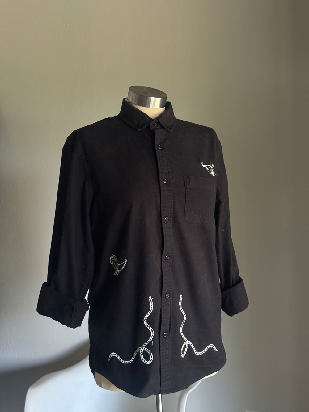 Jaxson Handcrafted Sad Songs Cotton Button Down Long Sleeve