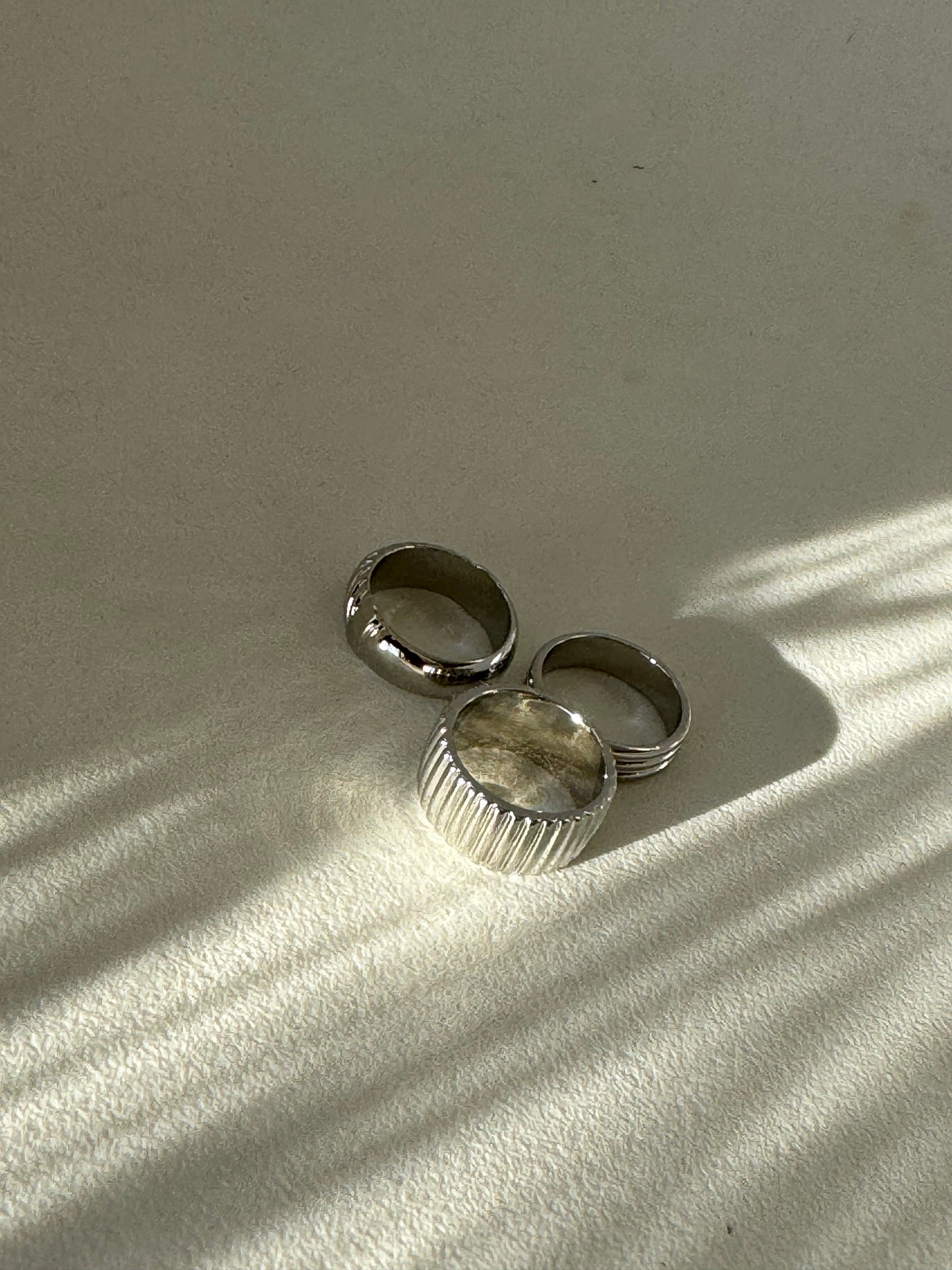 Sawyer Classic Ring Set In Silver
