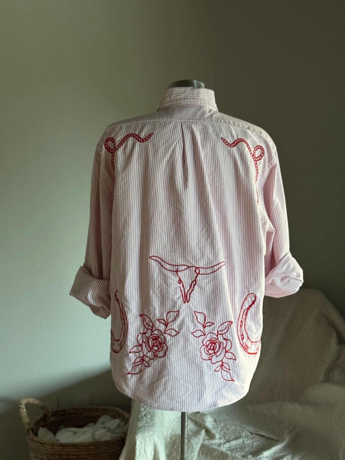 Jackson Handcrafted Embroidered Button Down