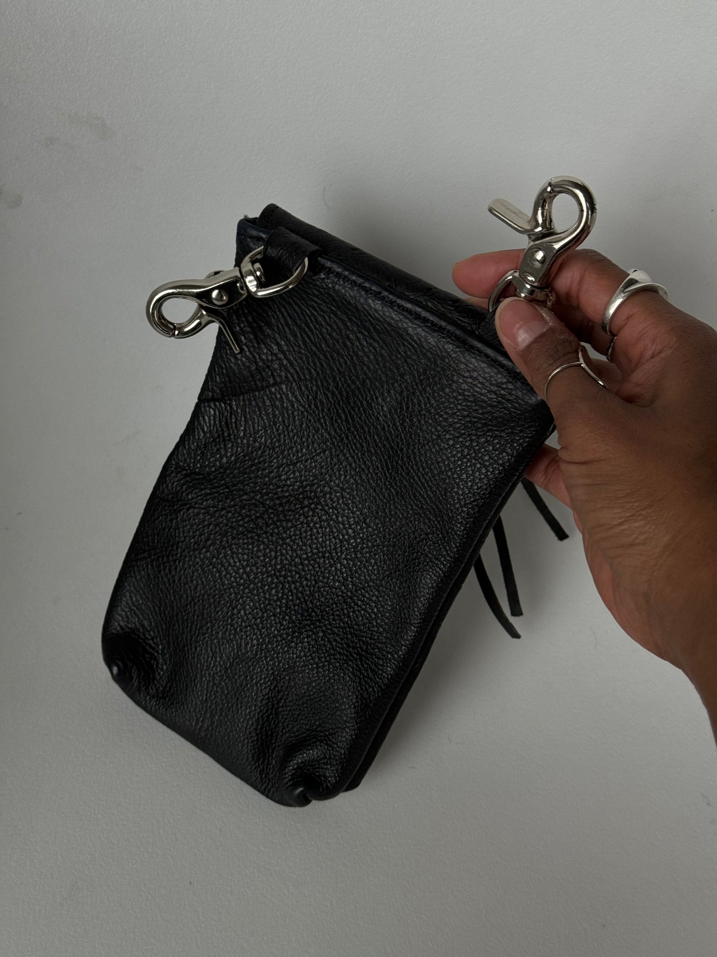 Larkspur Genuine Leather Western Belt Pouch Clip Saddle Bag