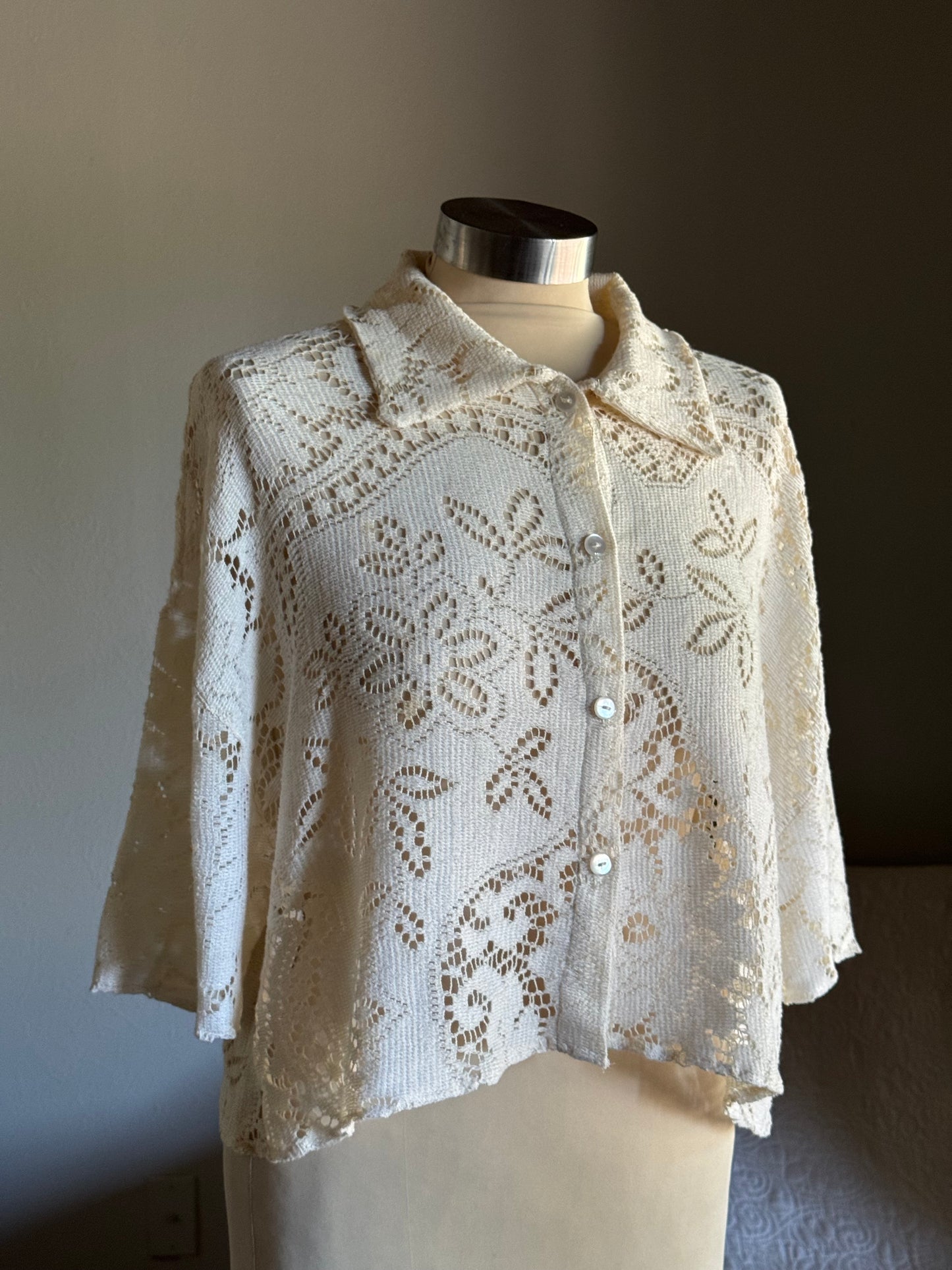 Judy Handcrafted Vintage Button Down In Natural