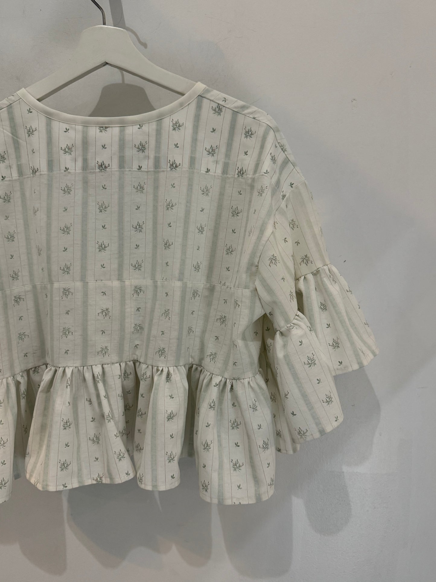 Joycie Handcrafted Vintage Tie Front Top