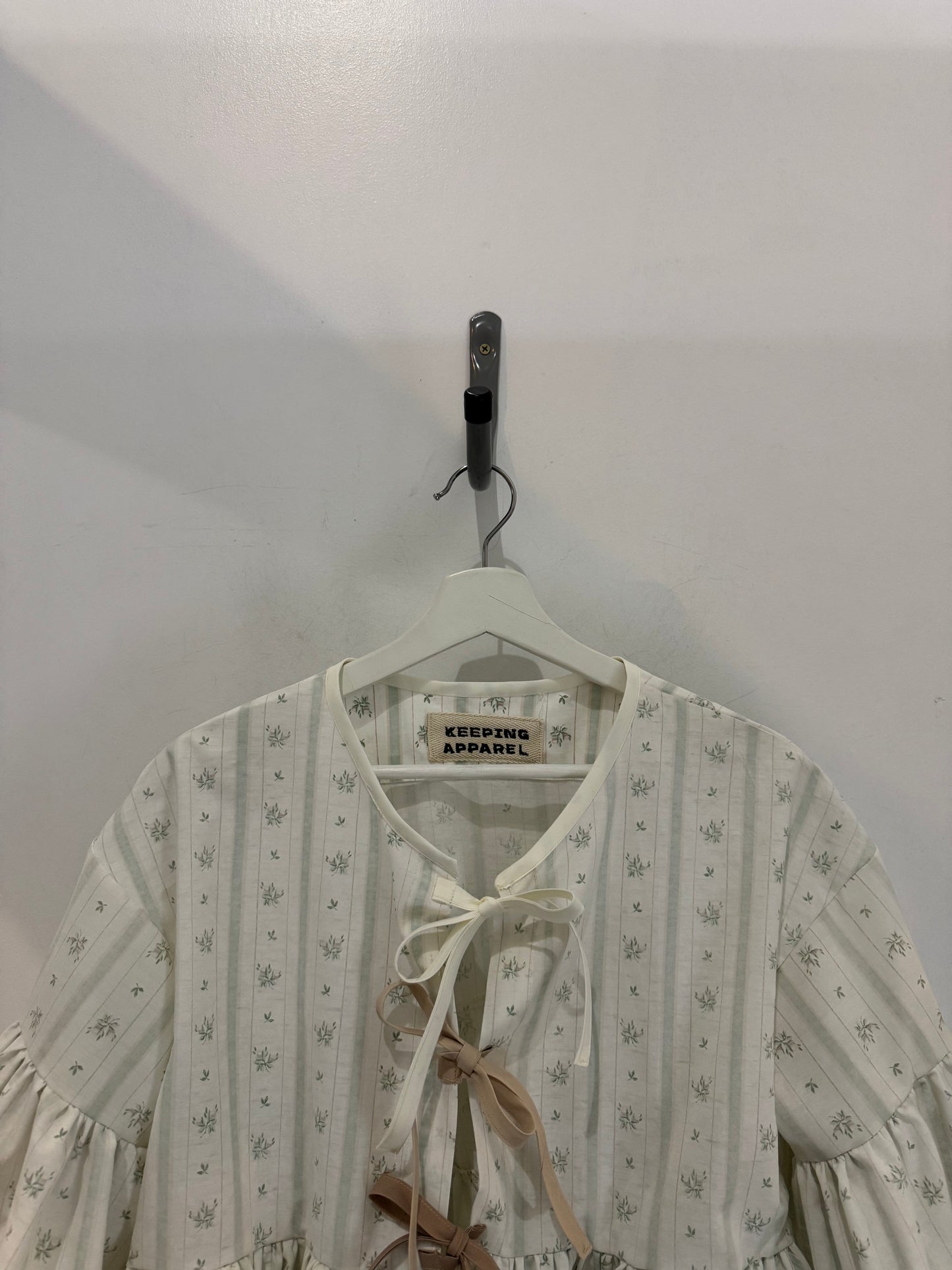 Joycie Handcrafted Vintage Tie Front Top