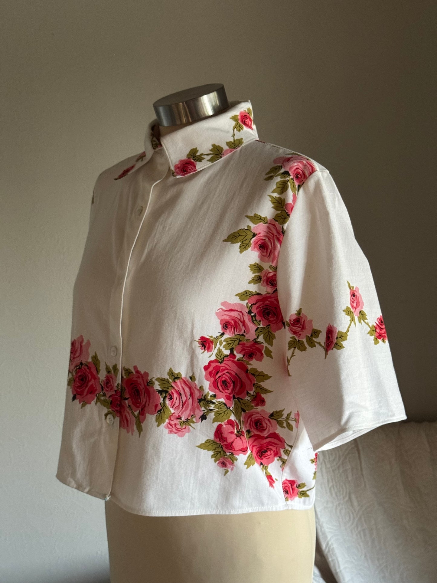 Judy Handcrafted Vintage Copped Button Down
