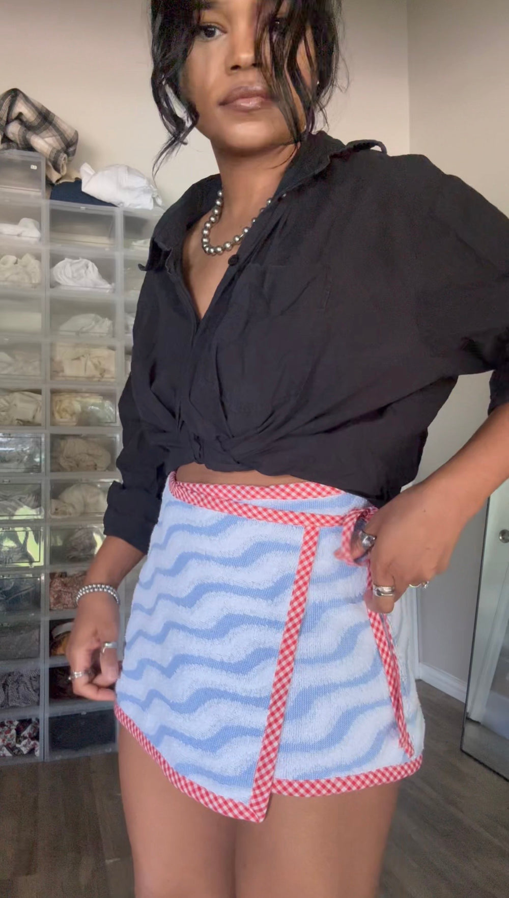 Delaney Handcrafted Towel Wrap Skirt