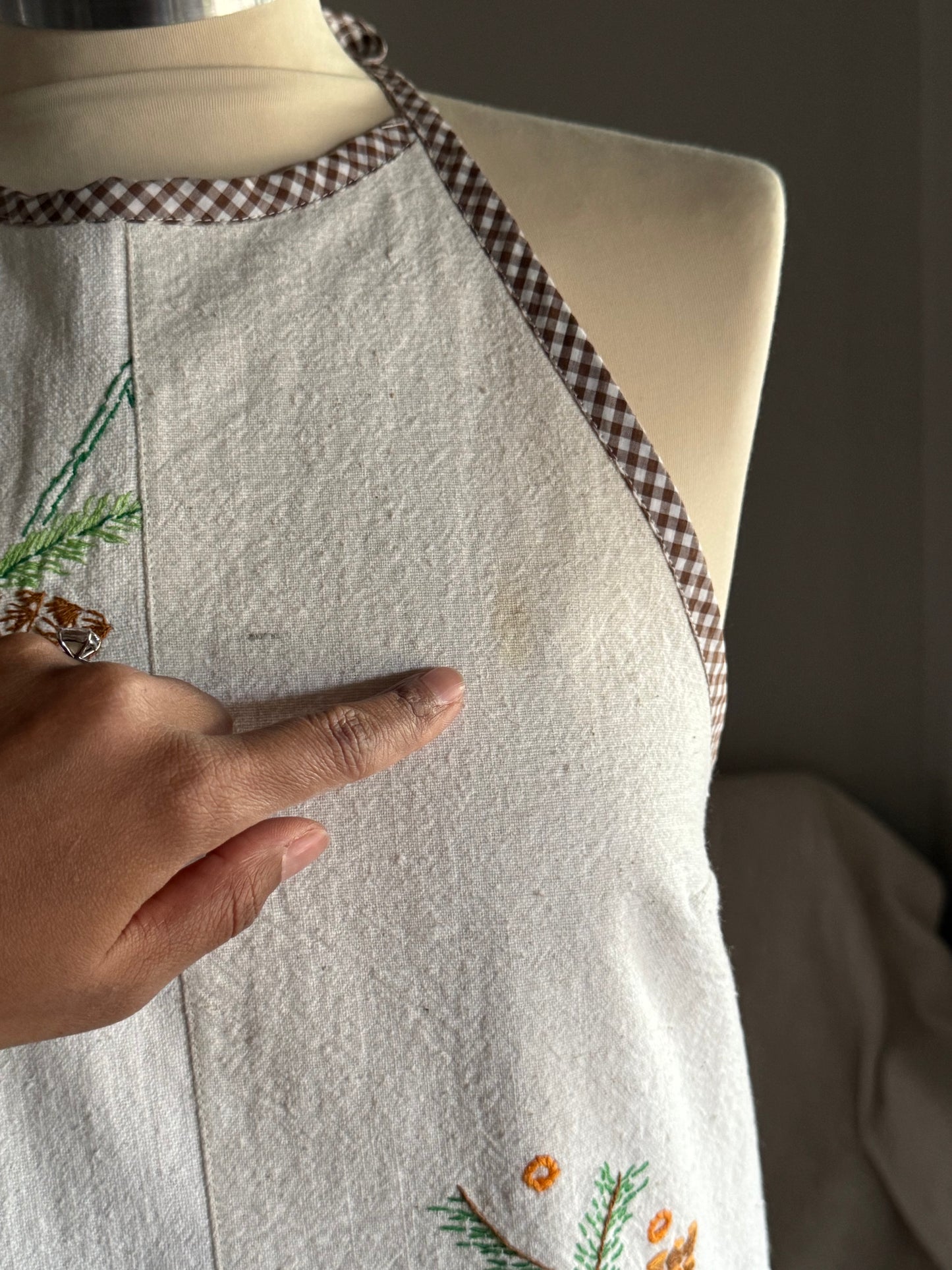 Brenda Handcrafted Vintage Hand Embroidered Halter Top