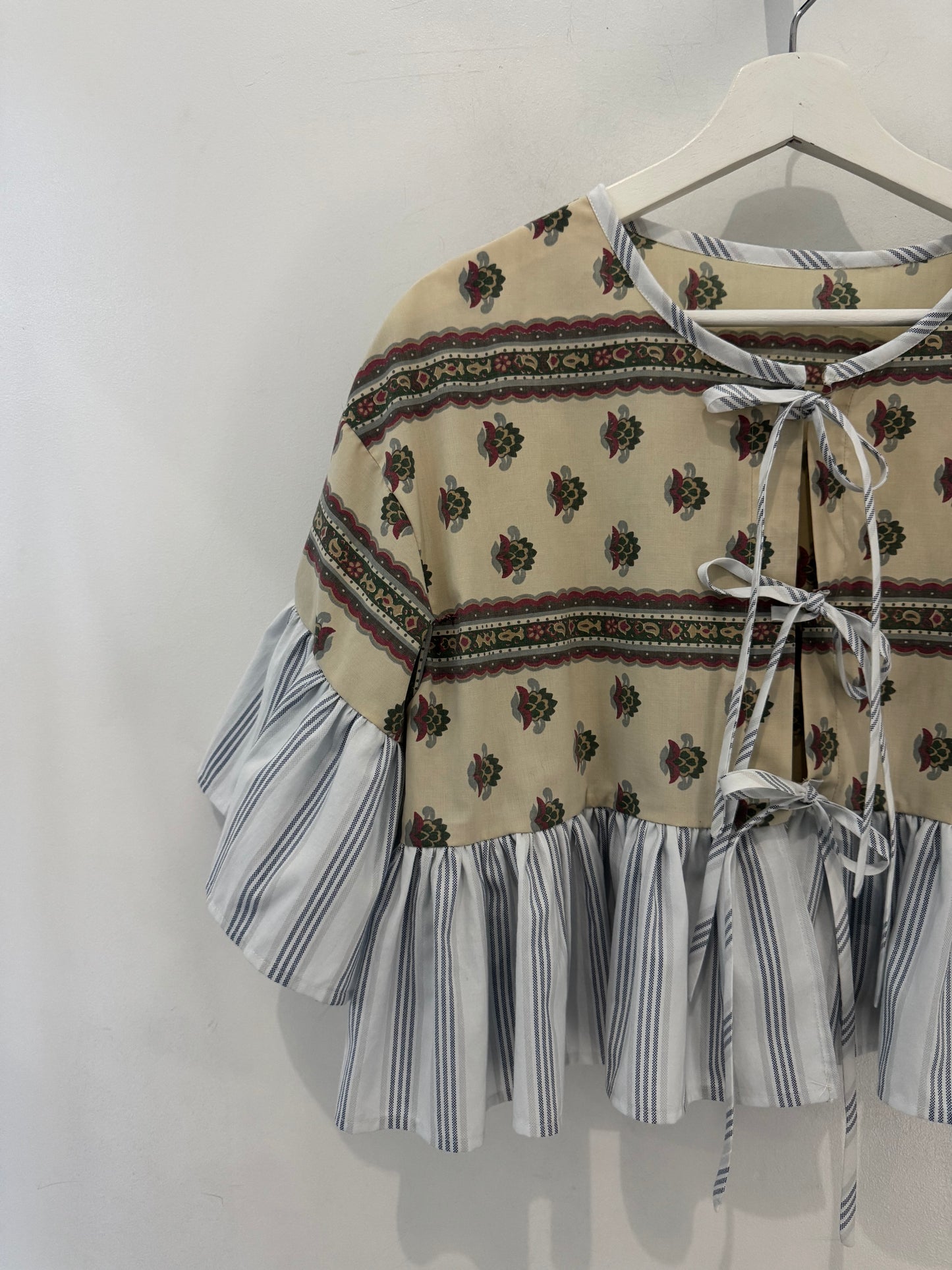 Joycie Vintage Handcrafted Ruffle Top