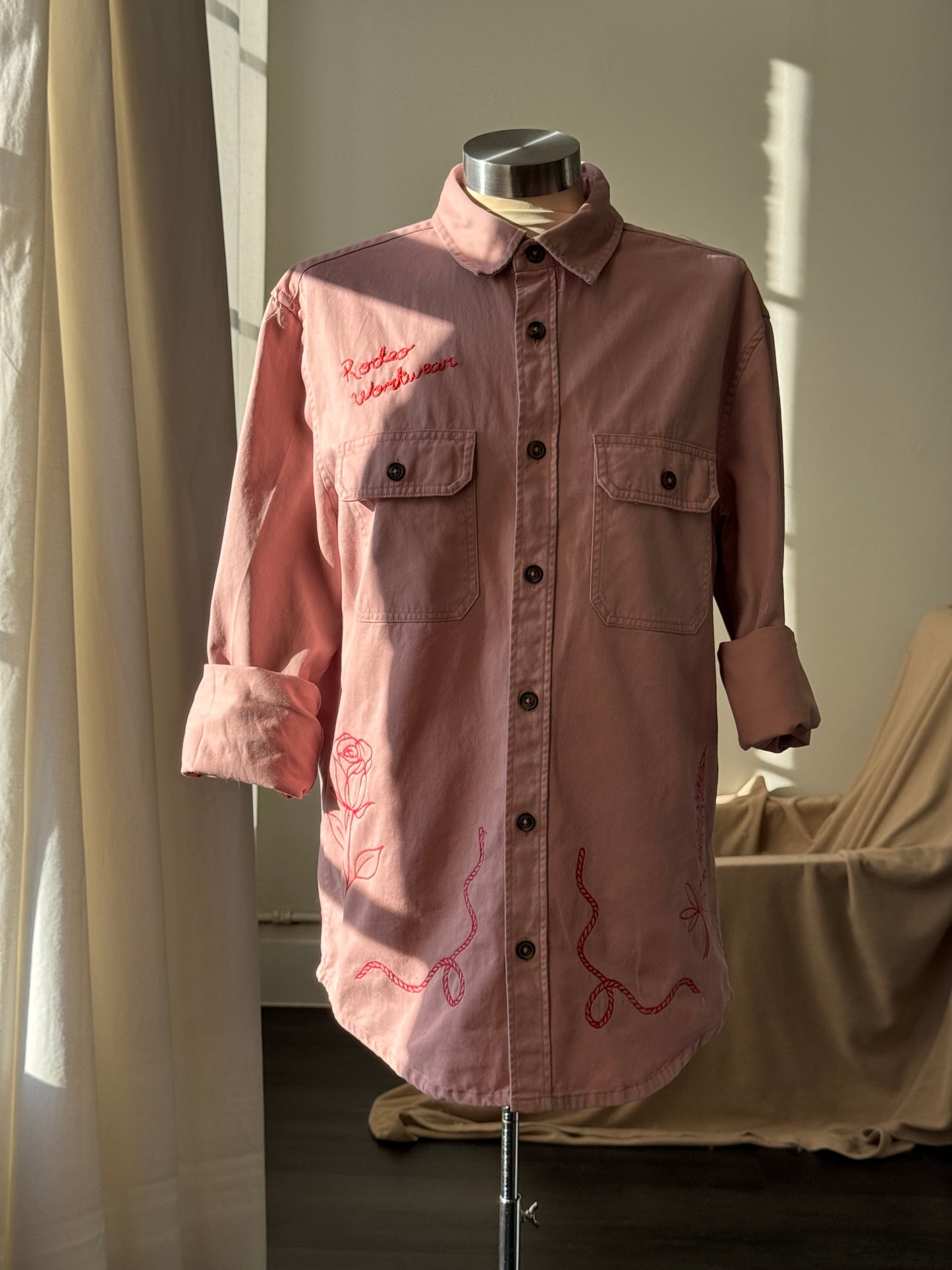 Jaxson Handcrafted Embroidered Rodeo Workwear Shacket The 2nd