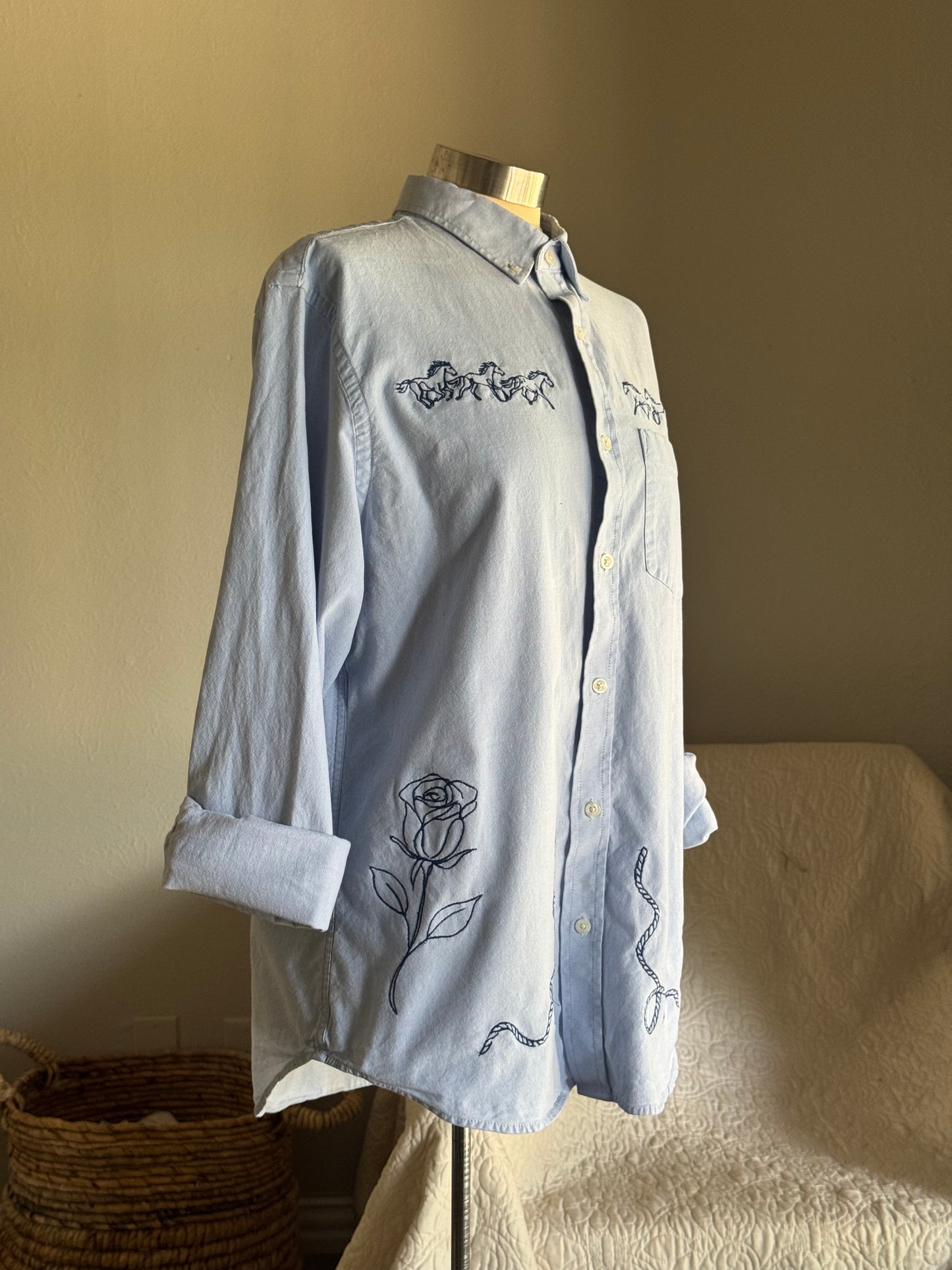 Jaxson Handcrafted Embroidered Button Down