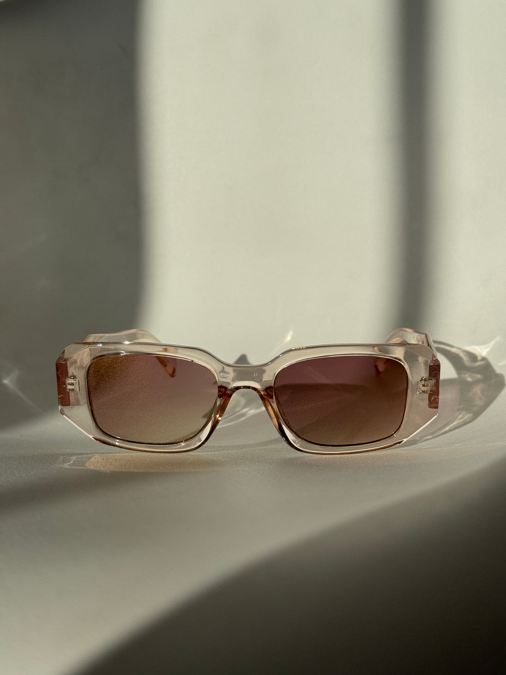 Tammy Square & Geo Sunglasses In Taupe