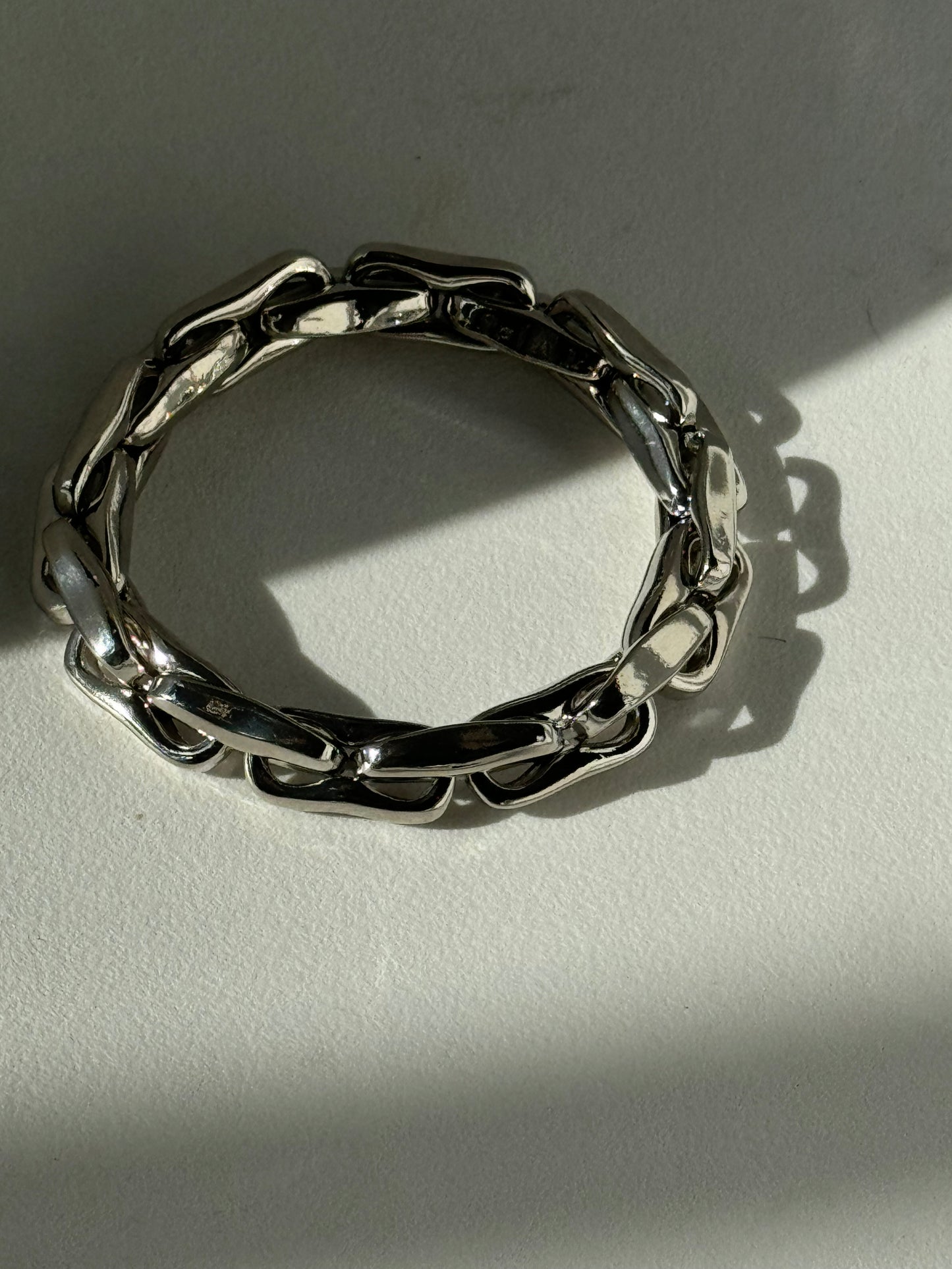 Cory Jumbo Hardware Link Chain Bracelet In Silver