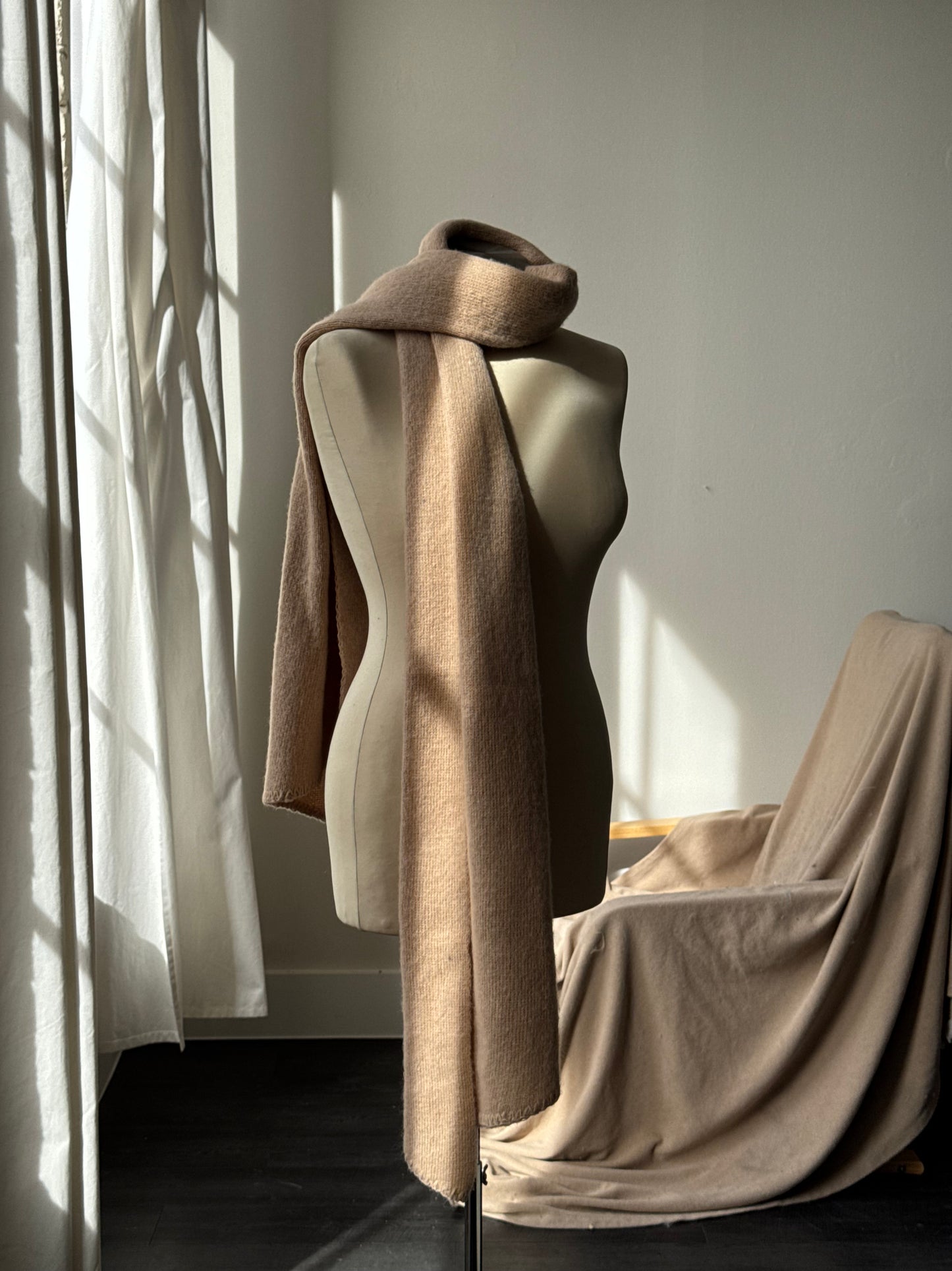 Tina Ultra Soft Classic Scarf In Taupe