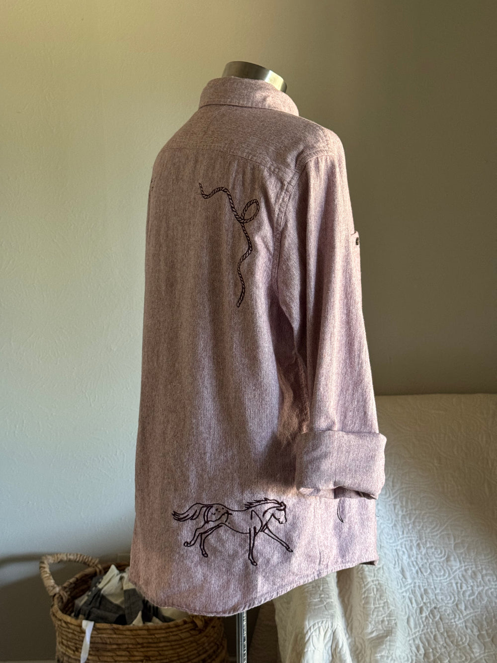 Jaxson Handcrafted Embroidered Button Down Shacket