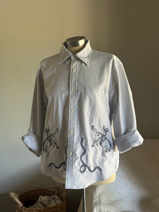 Jaxson Handcrafted Embroidered Button Down