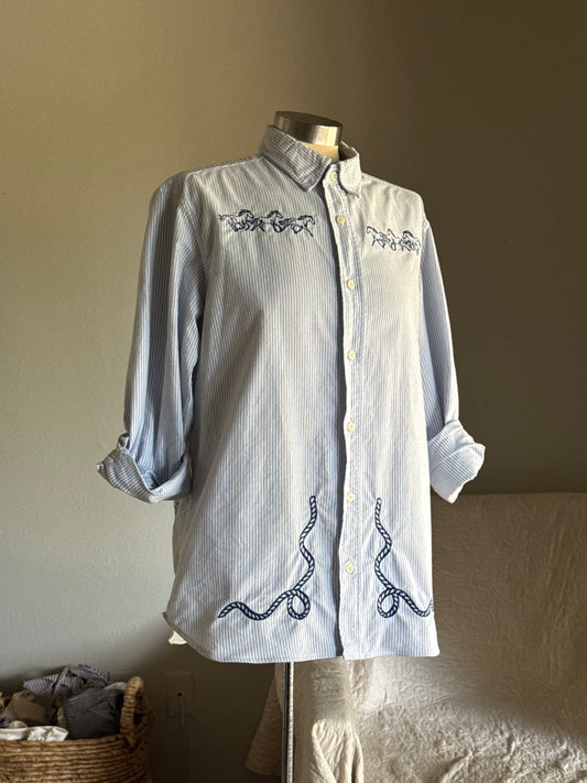 Jaxson Handcrafted Embroidered Button Down