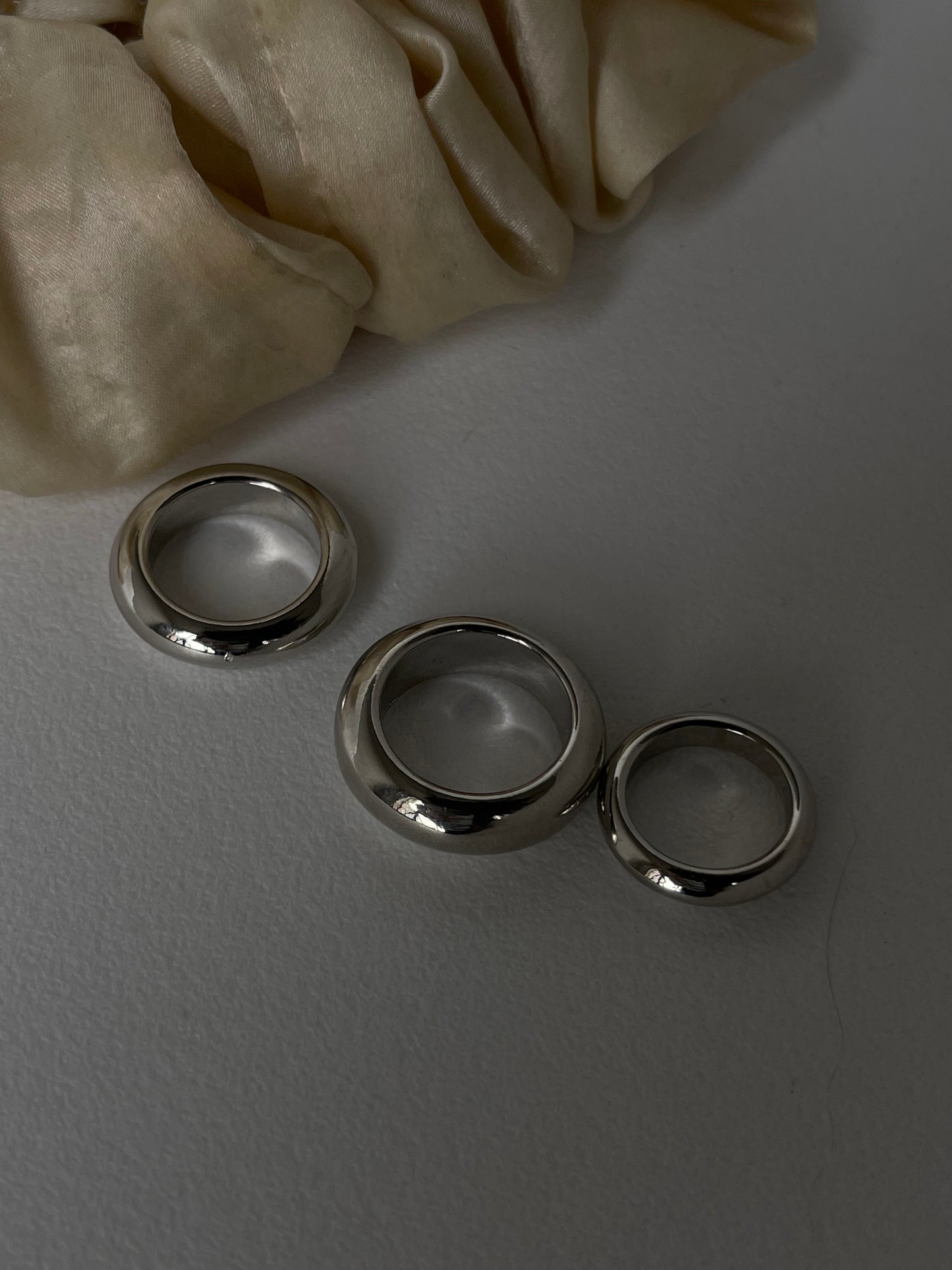 Sawyer ￼Classic Jumbo Band Ring Set In Silver