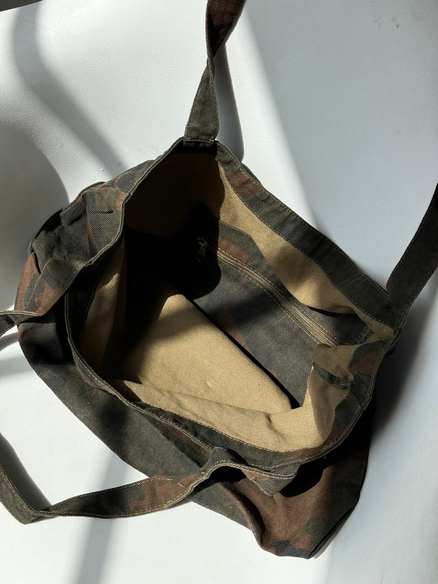 Carter Cotton Camo Canvas Tote Day Bag