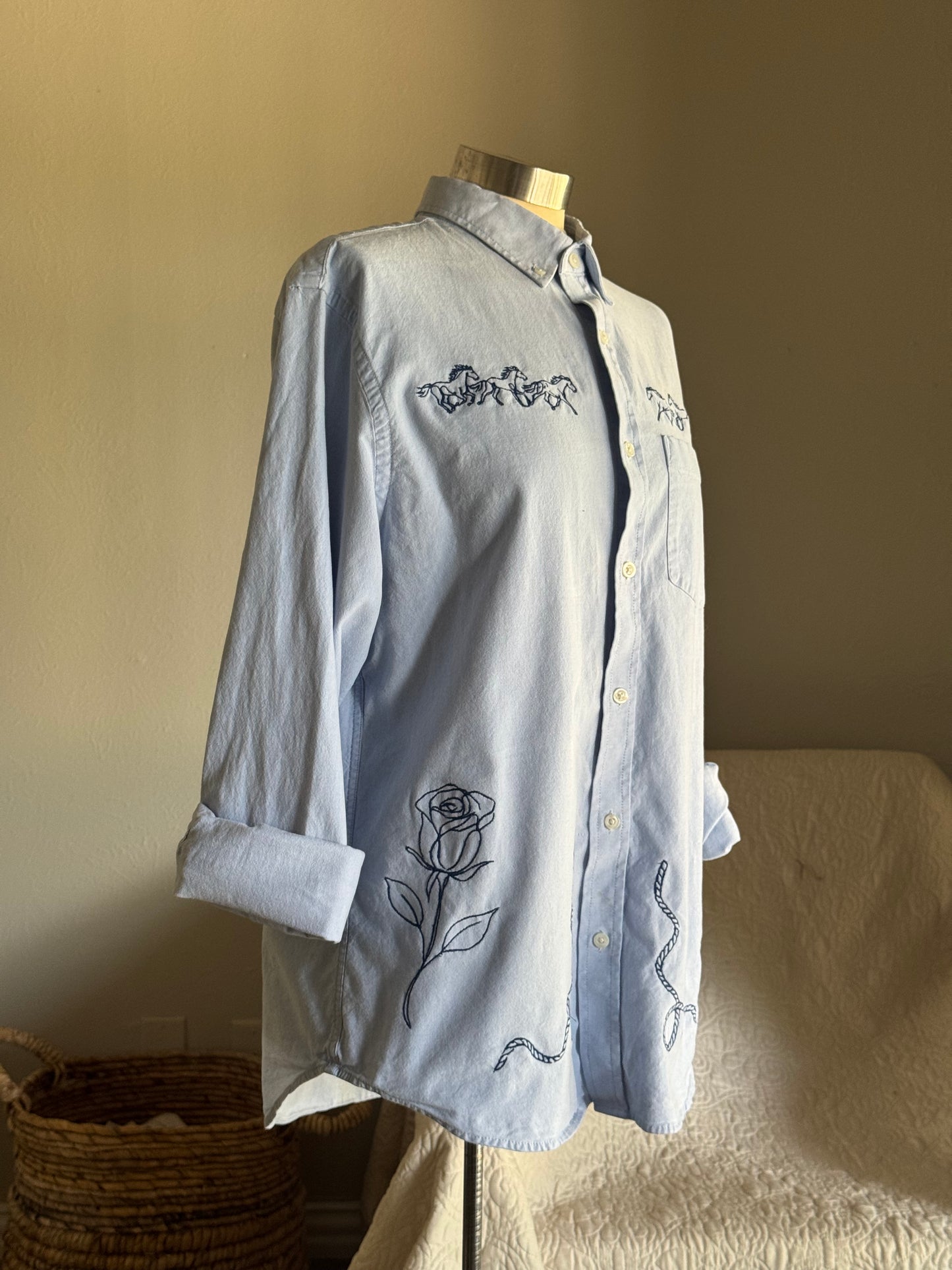 Jaxson Handcrafted Embroidered Button Down