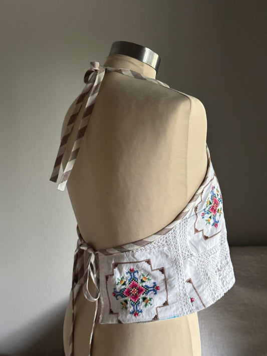 Brenda Fae Handcrafted Crochet Cropped Halter Top