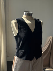 Sonia Classics Cotton Vest In Black