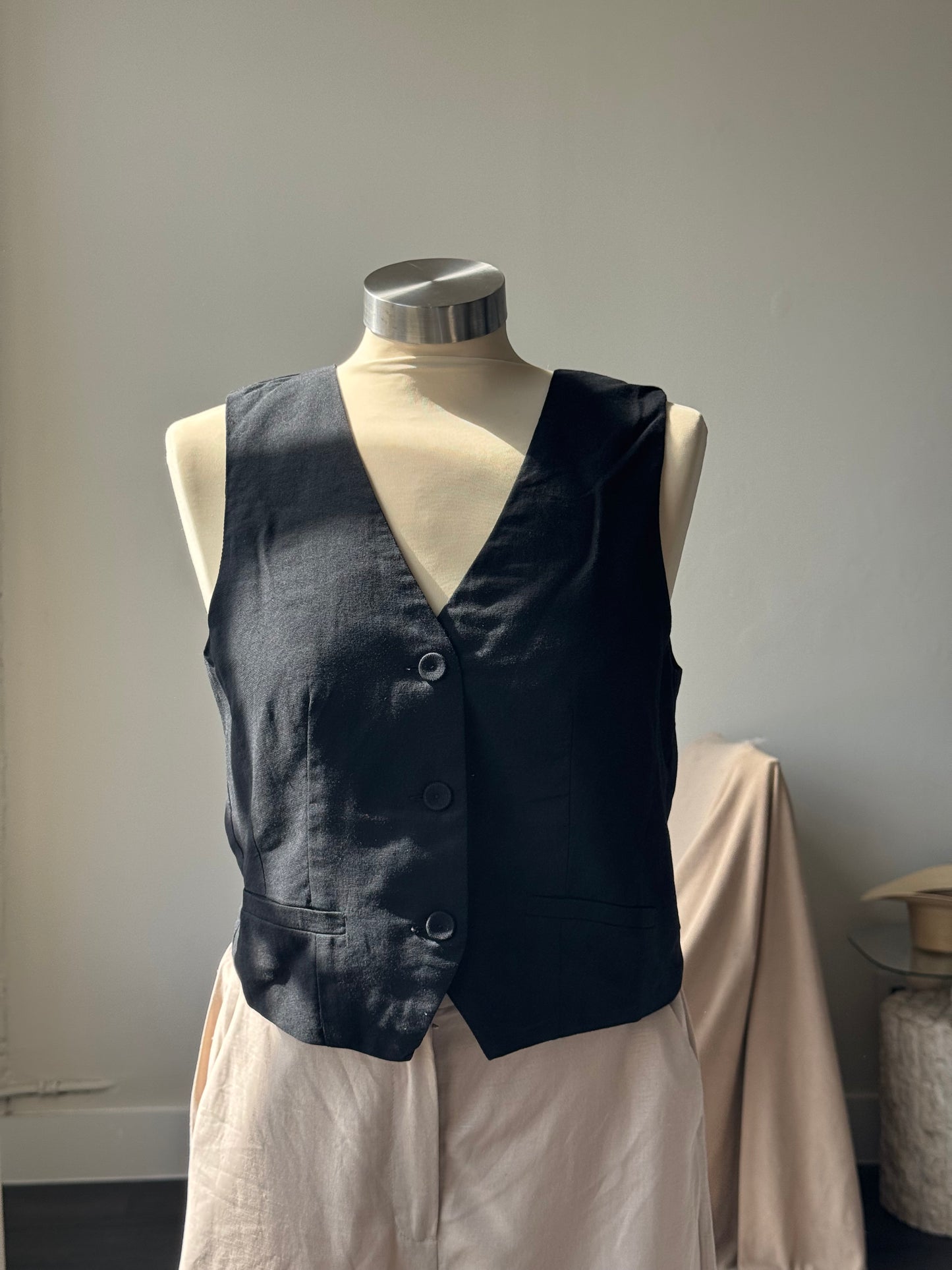 Sonia Classics Cotton Vest In Black