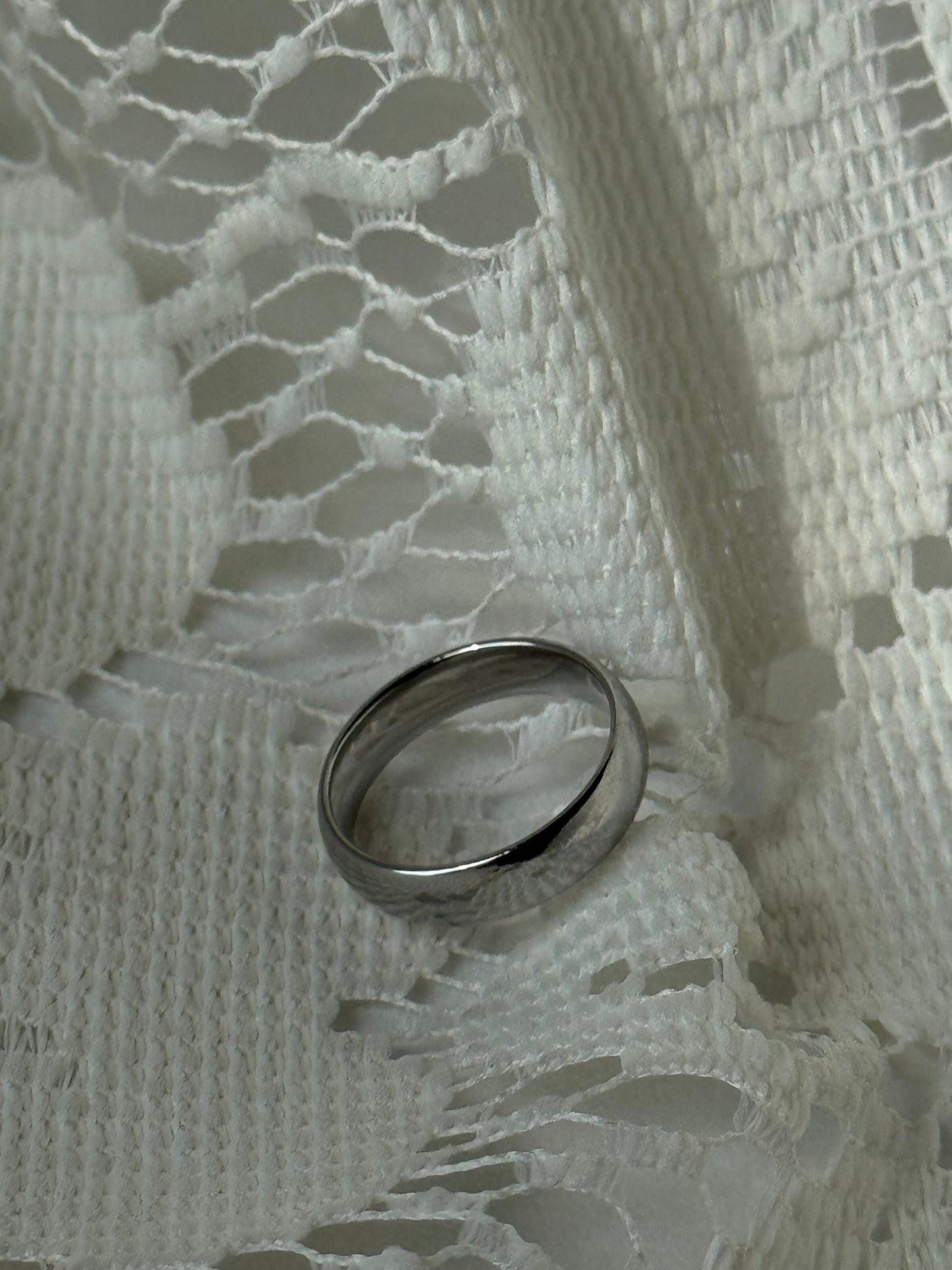 Oliver Classic Single Band Ring In Gunmetal Silver