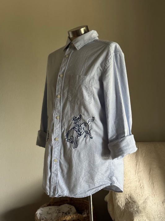 Jaxson Handcrafted Embroidered Button Down