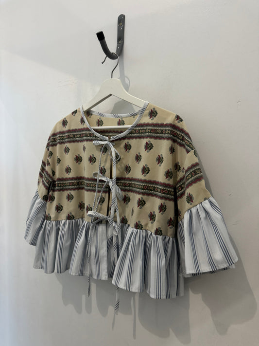 Joycie Vintage Handcrafted Ruffle Top