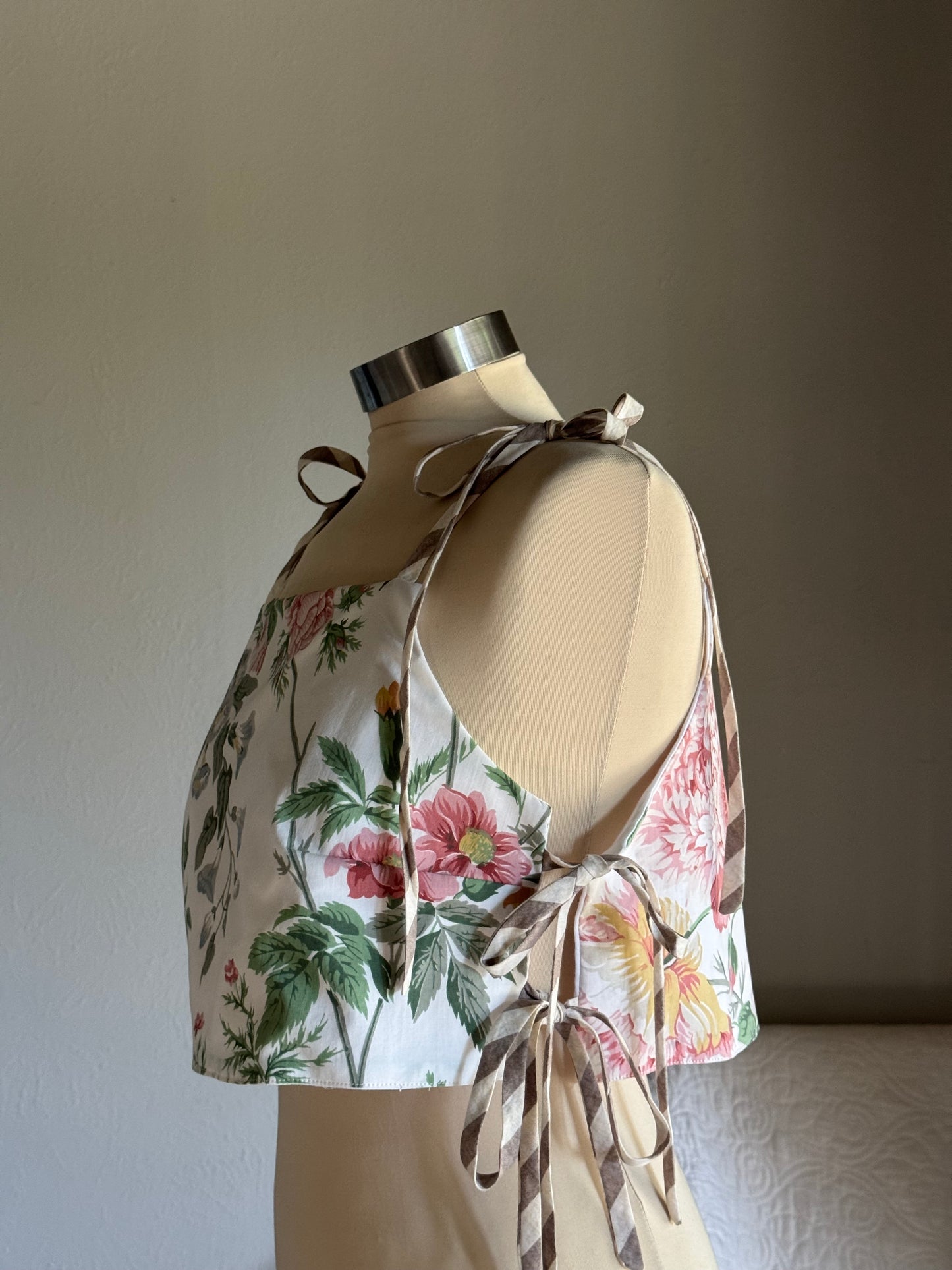 Katie Handcrafted Side Tie Top