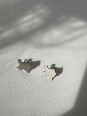 Texas Mirror Statement Earring In Silver