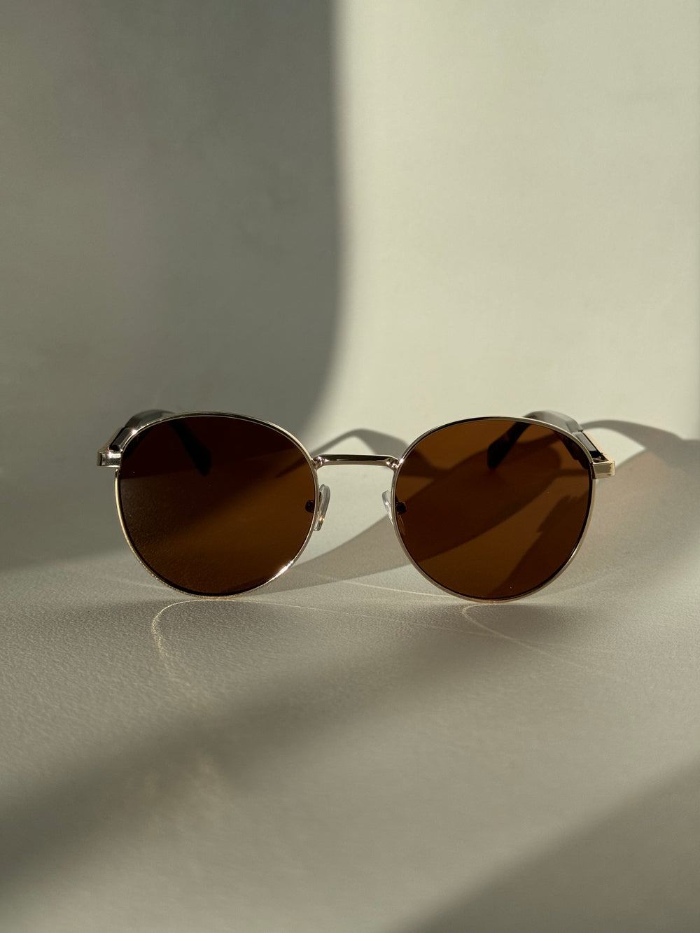 Davon Classic 80s Style Sunglasses In Brown