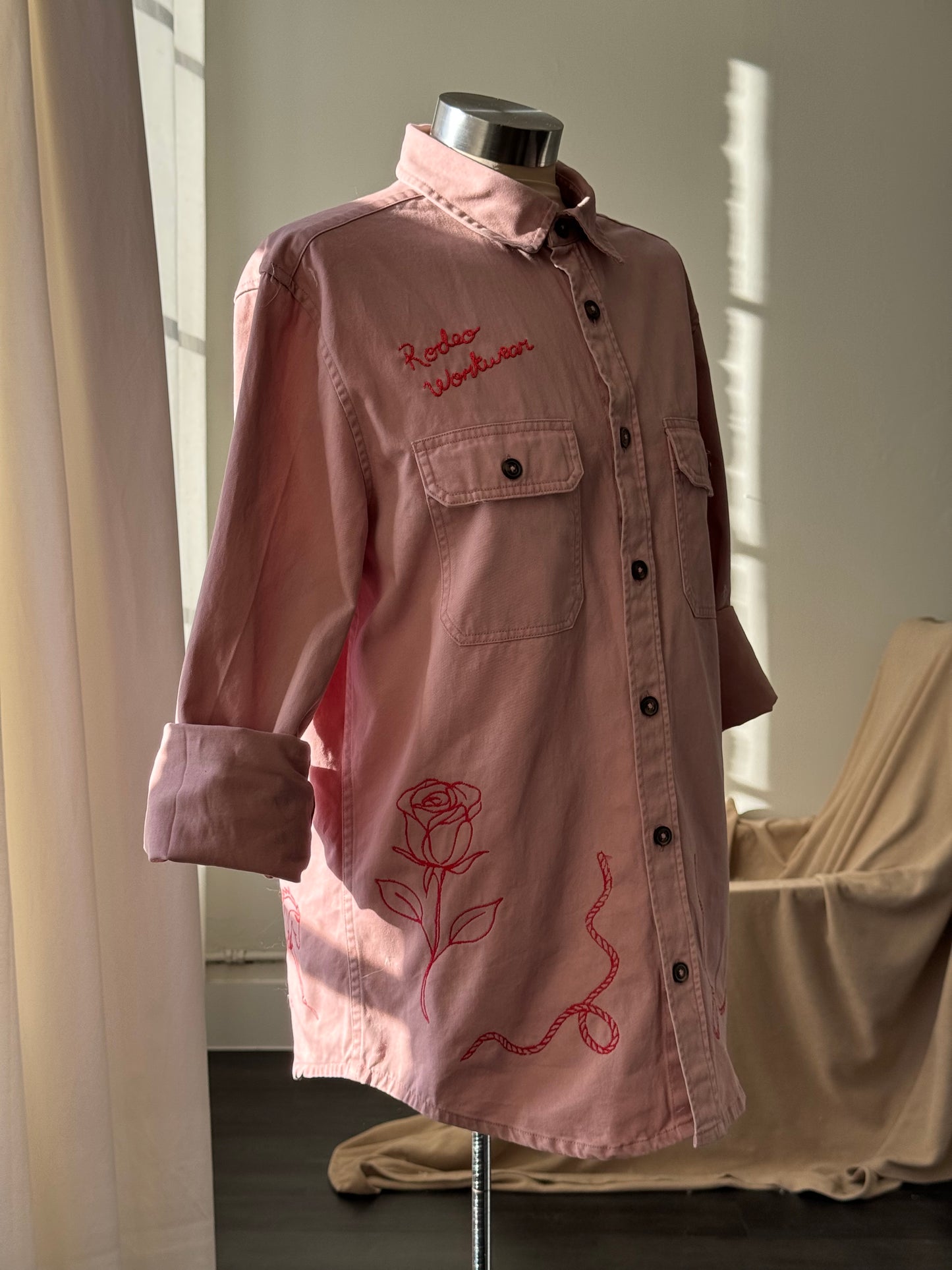 Jaxson Handcrafted Embroidered Rodeo Workwear Shacket The 2nd