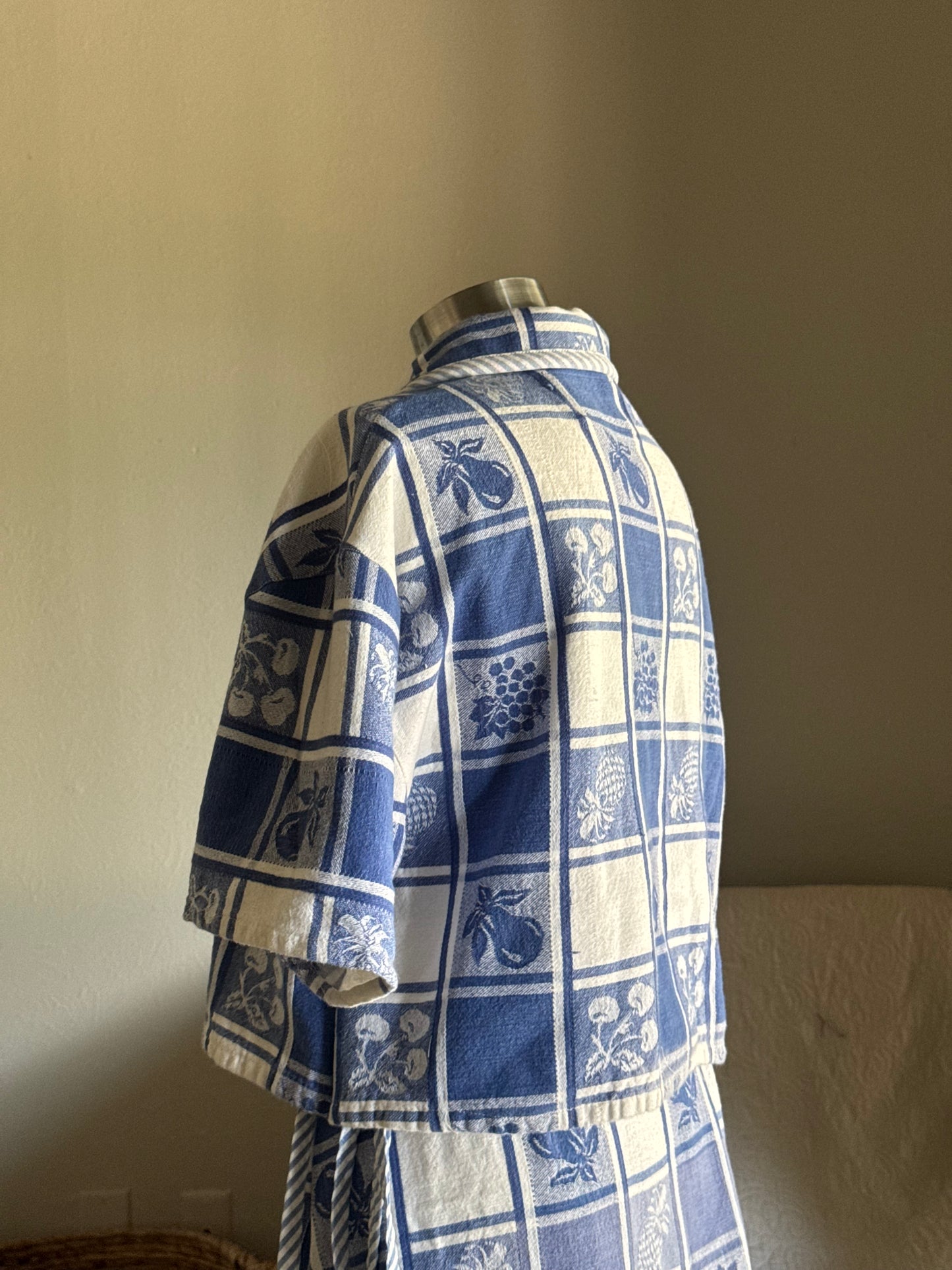 Judy Handcrafted Vintage Tie Front Top
