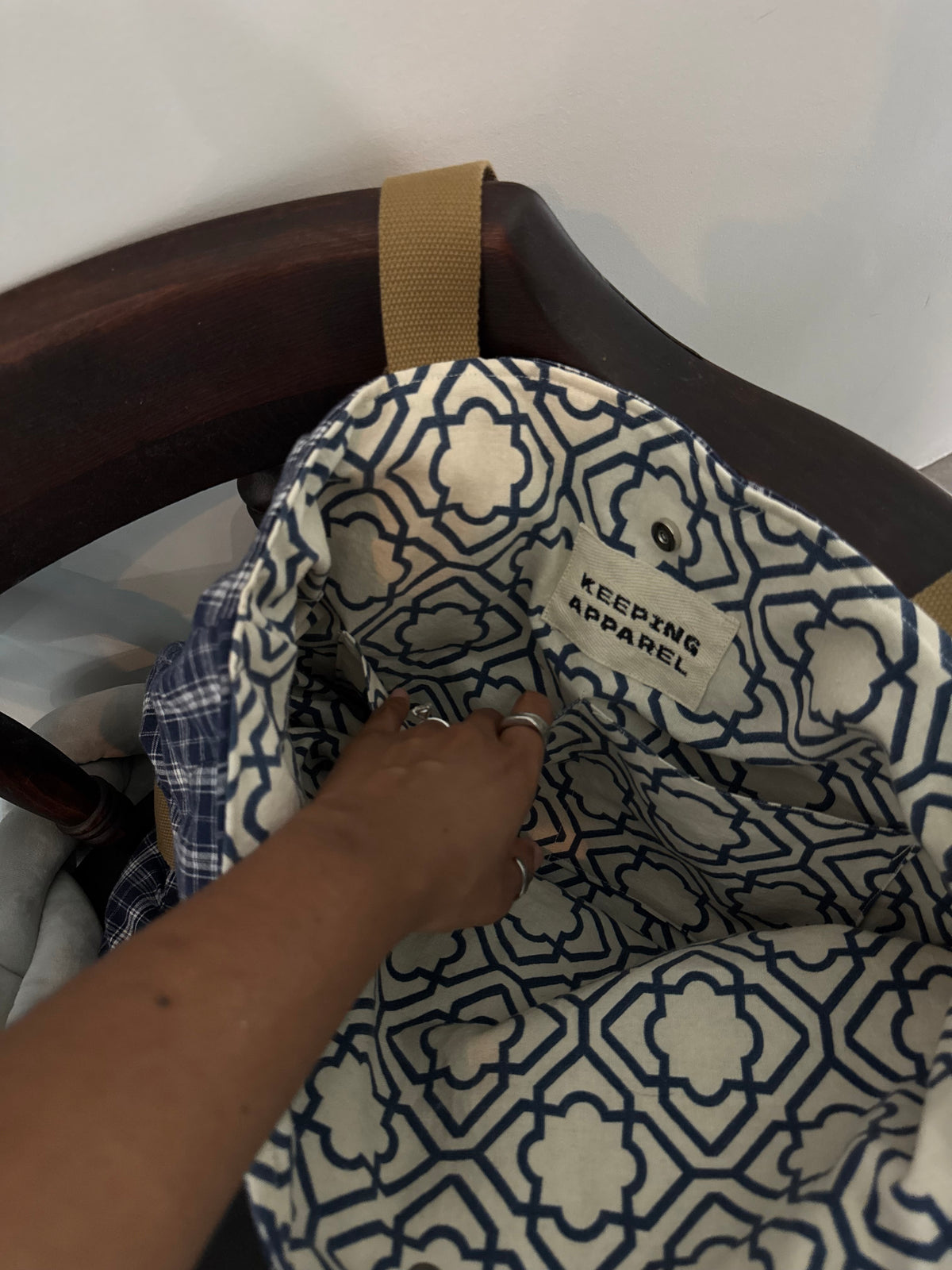 Haselden Handcrafted Hat Holder Tote Bag