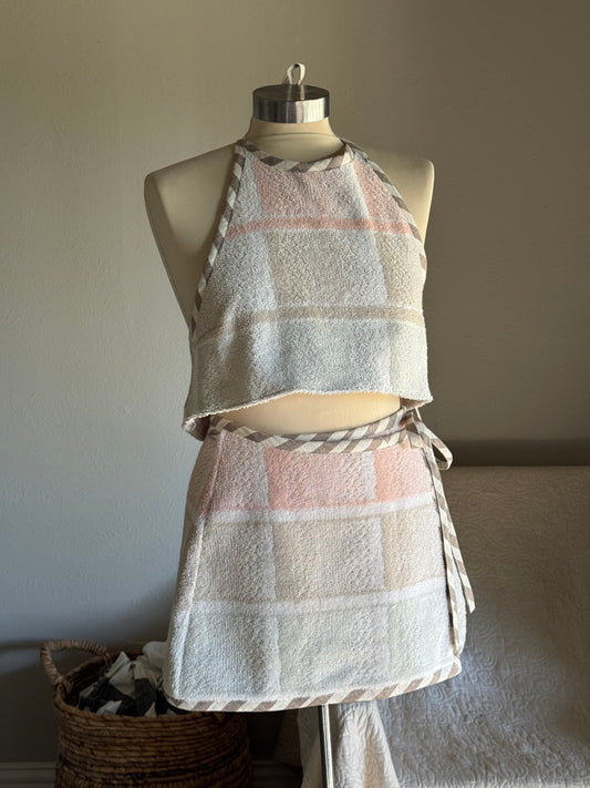 Brenda Handcrafted Vintage Towel Halter Top