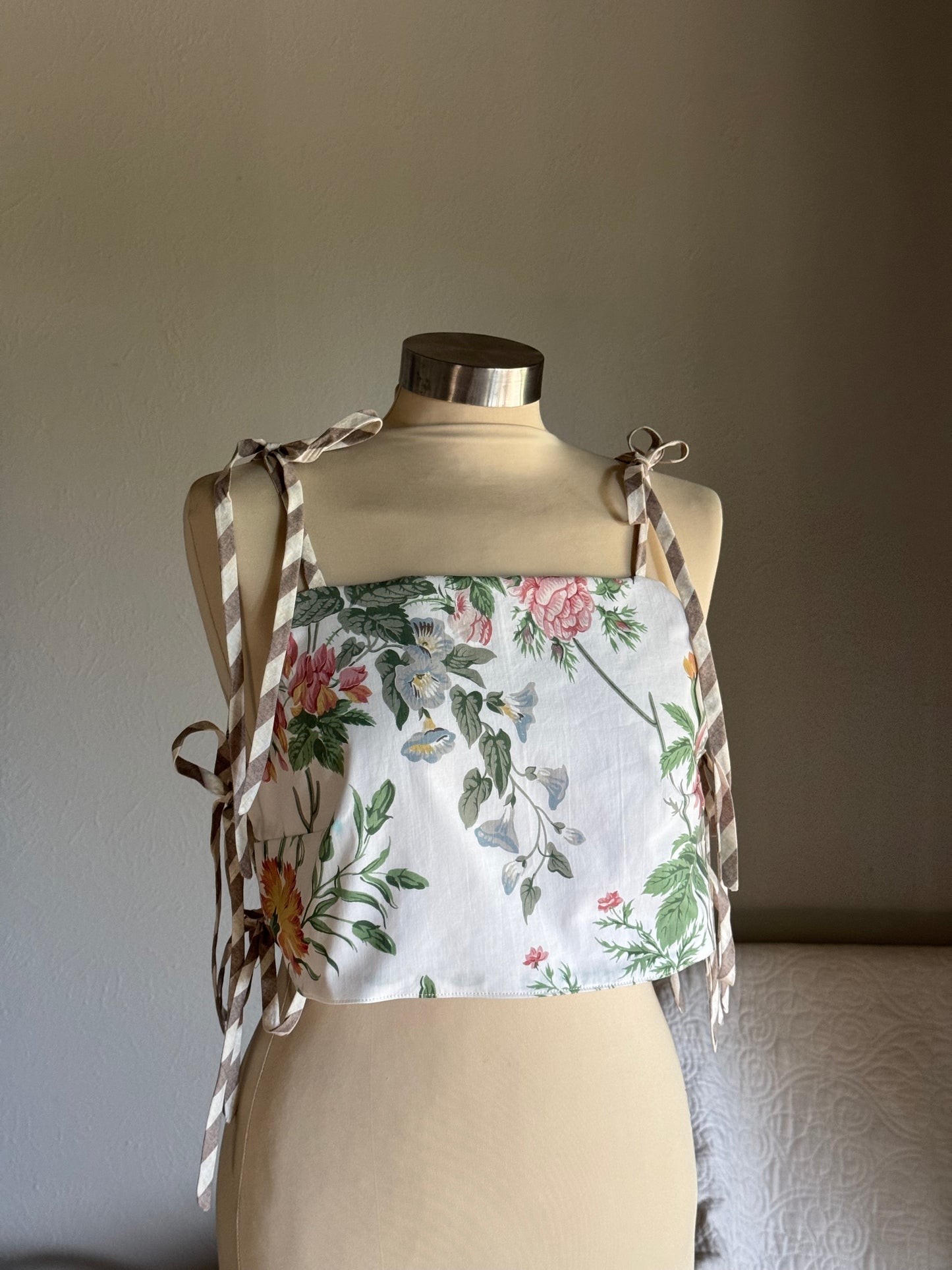 Katie Handcrafted Side Tie Top