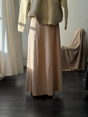 Rachel Classic Maxi Skirt In Taupe