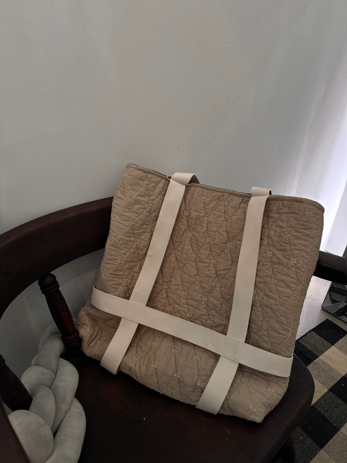 Haselden Handcrafted Hat Holder Quilted Tote Bag