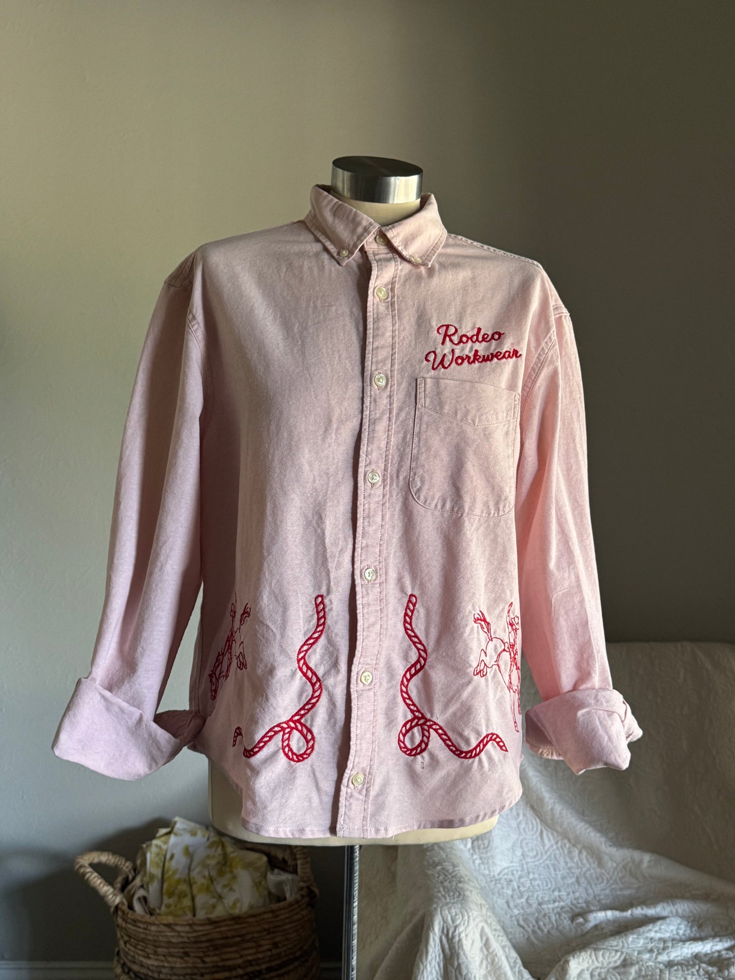 Jaxson Handcrafted Embroidered Button Down