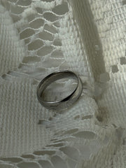 Oliver Classic Single Band Ring In Gunmetal Silver