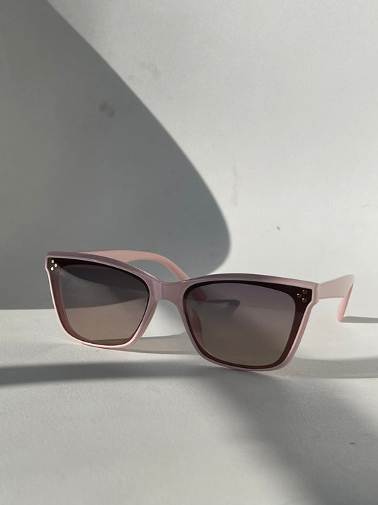 Tangi ￼Triple Stud Classic Sunglasses In Pink
