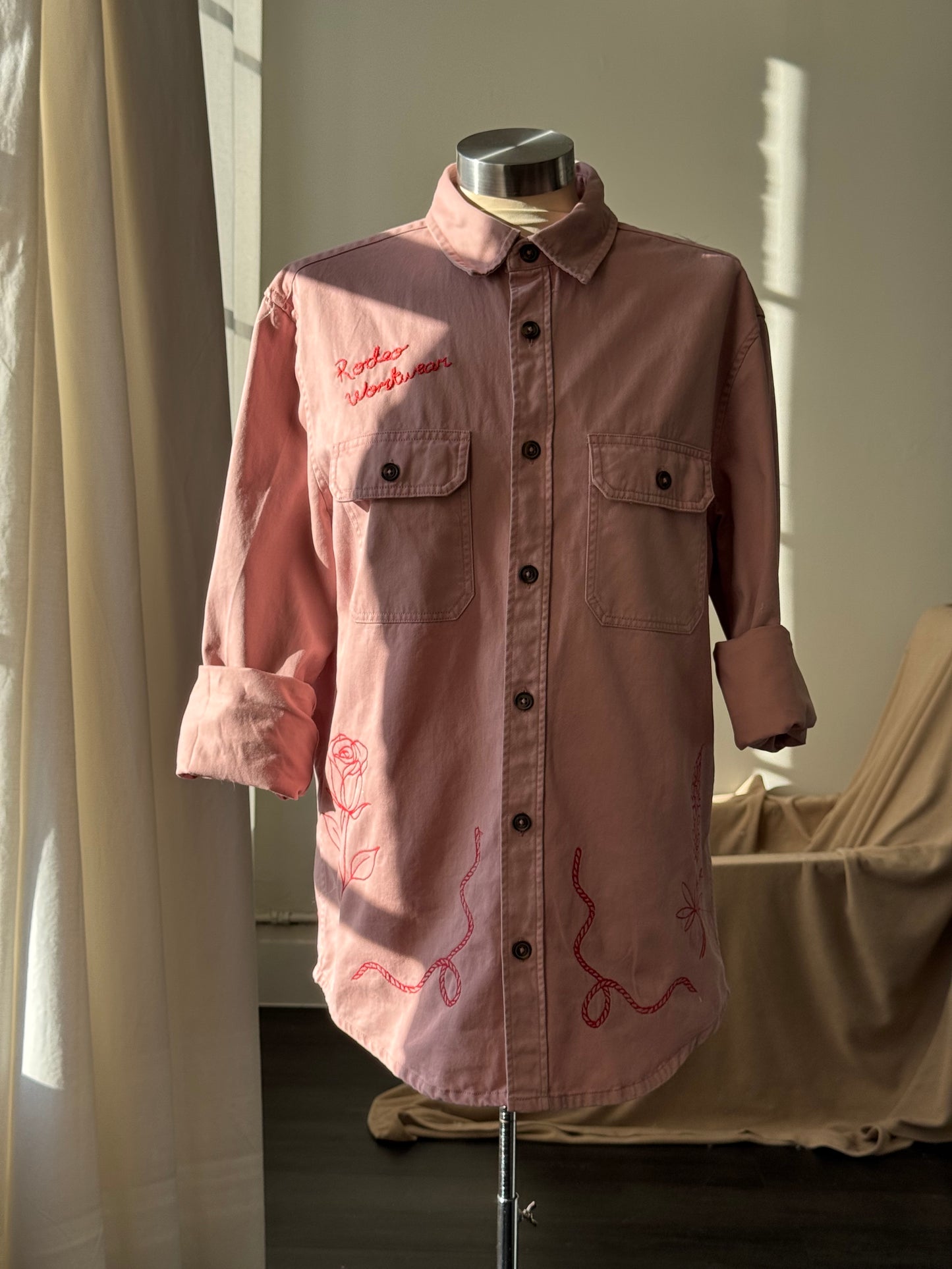 Jaxson Handcrafted Embroidered Rodeo Workwear Shacket The 2nd