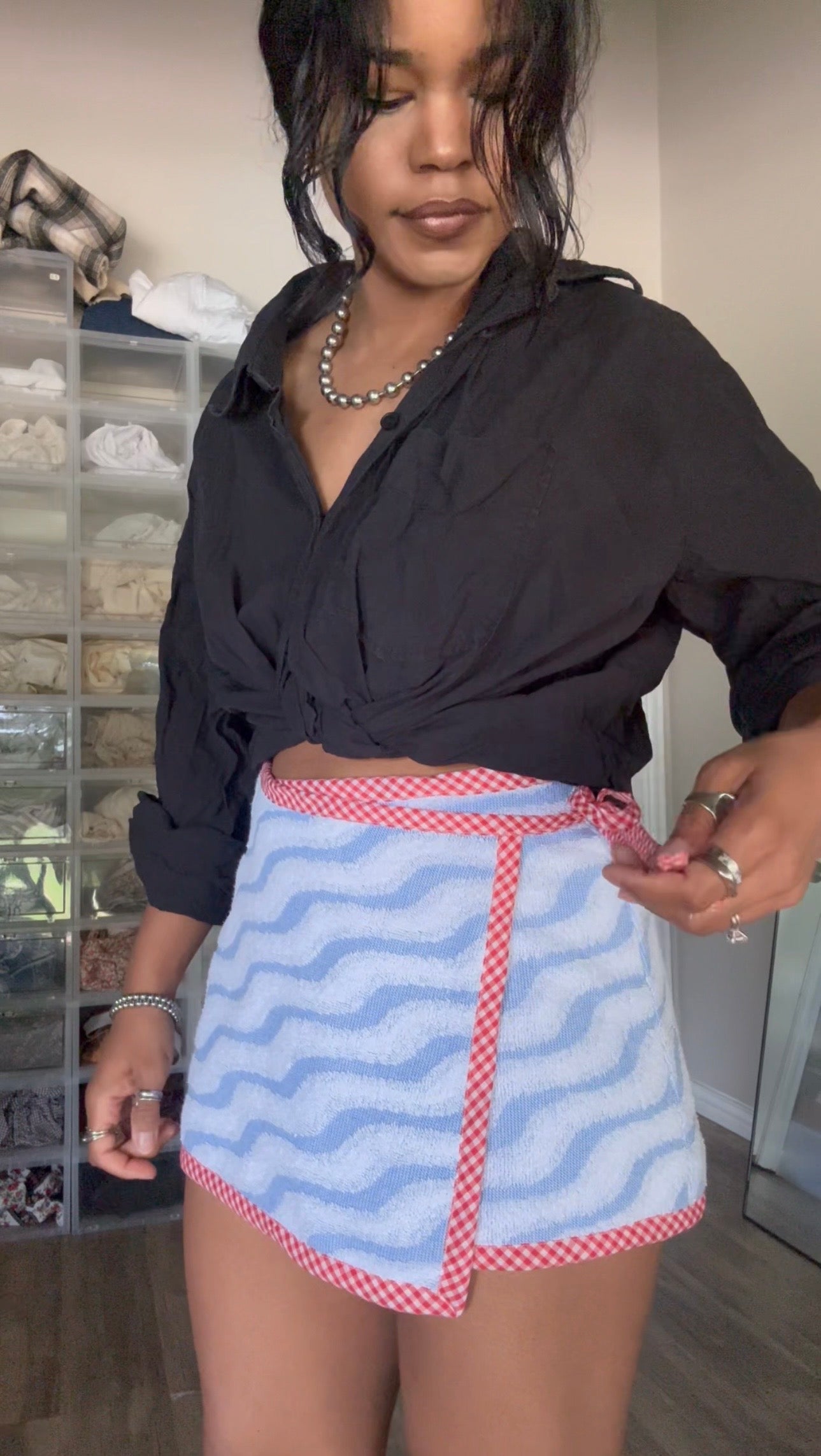 Delaney Handcrafted Towel Wrap Skirt