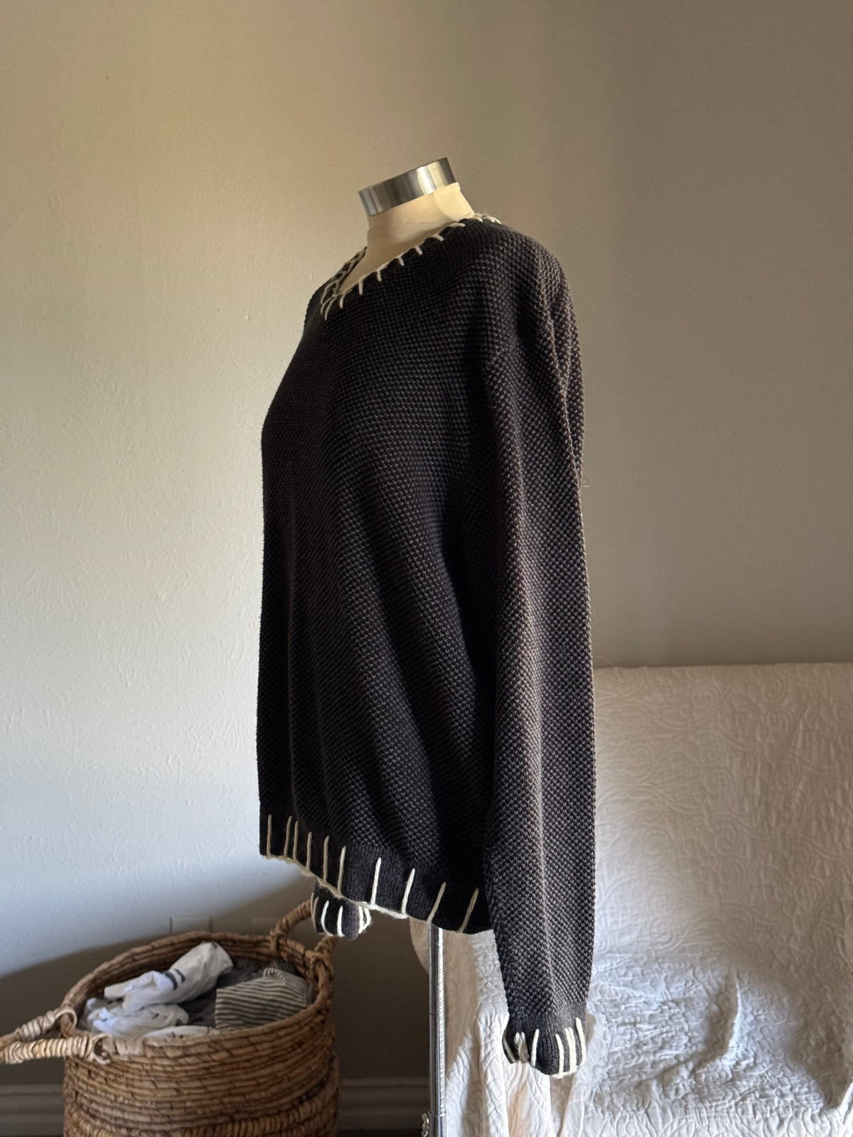 Joe Handcrafted Blanket Stitch Sweater