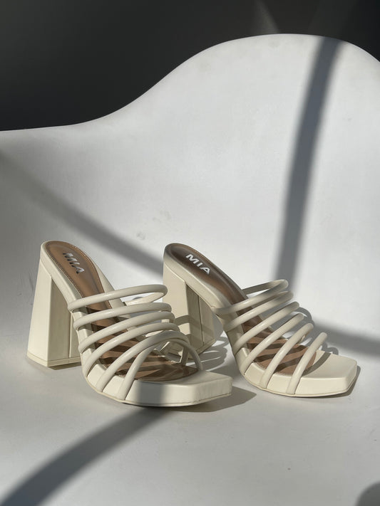 Melissa Slink Strap Platform Sandal In Cream
