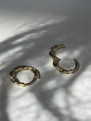 Devon Classic Twist Plated Mini Hug Hoop Earring In Gold