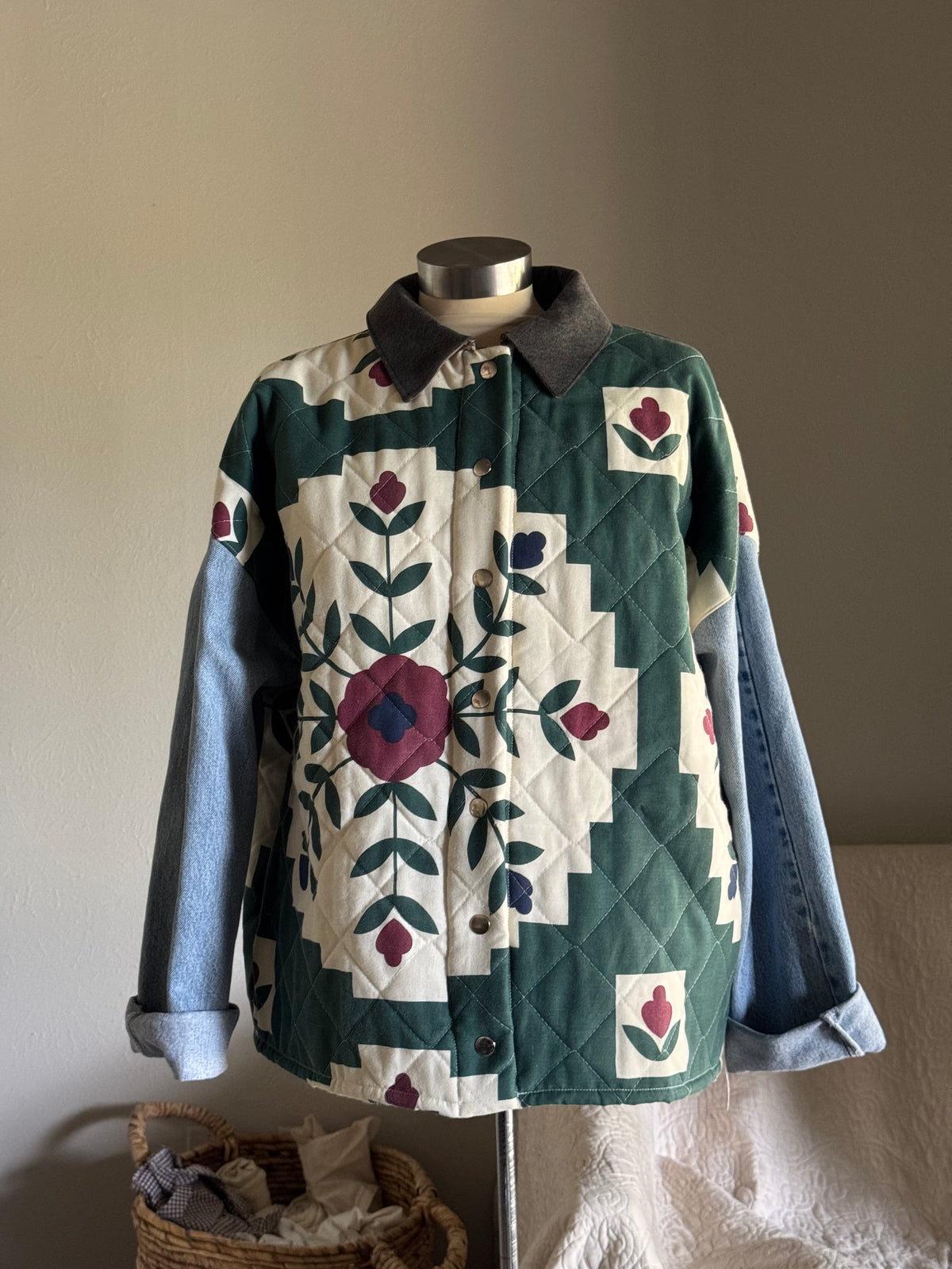 Joseph Handcrafted Vintage Quilt Jacket