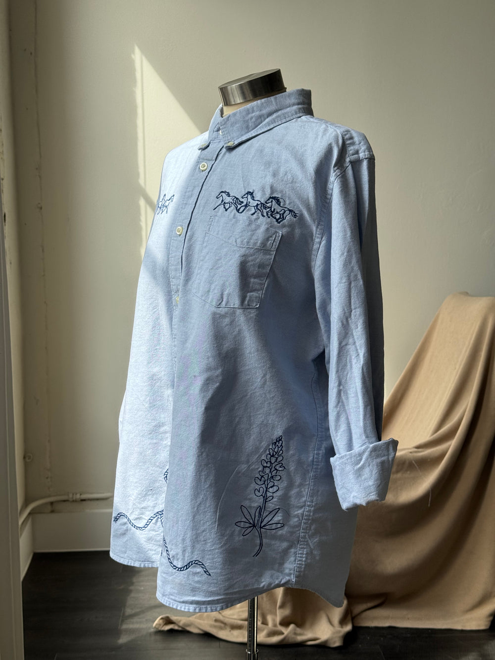 Jaxson Handcrafted Embroidered Button Down