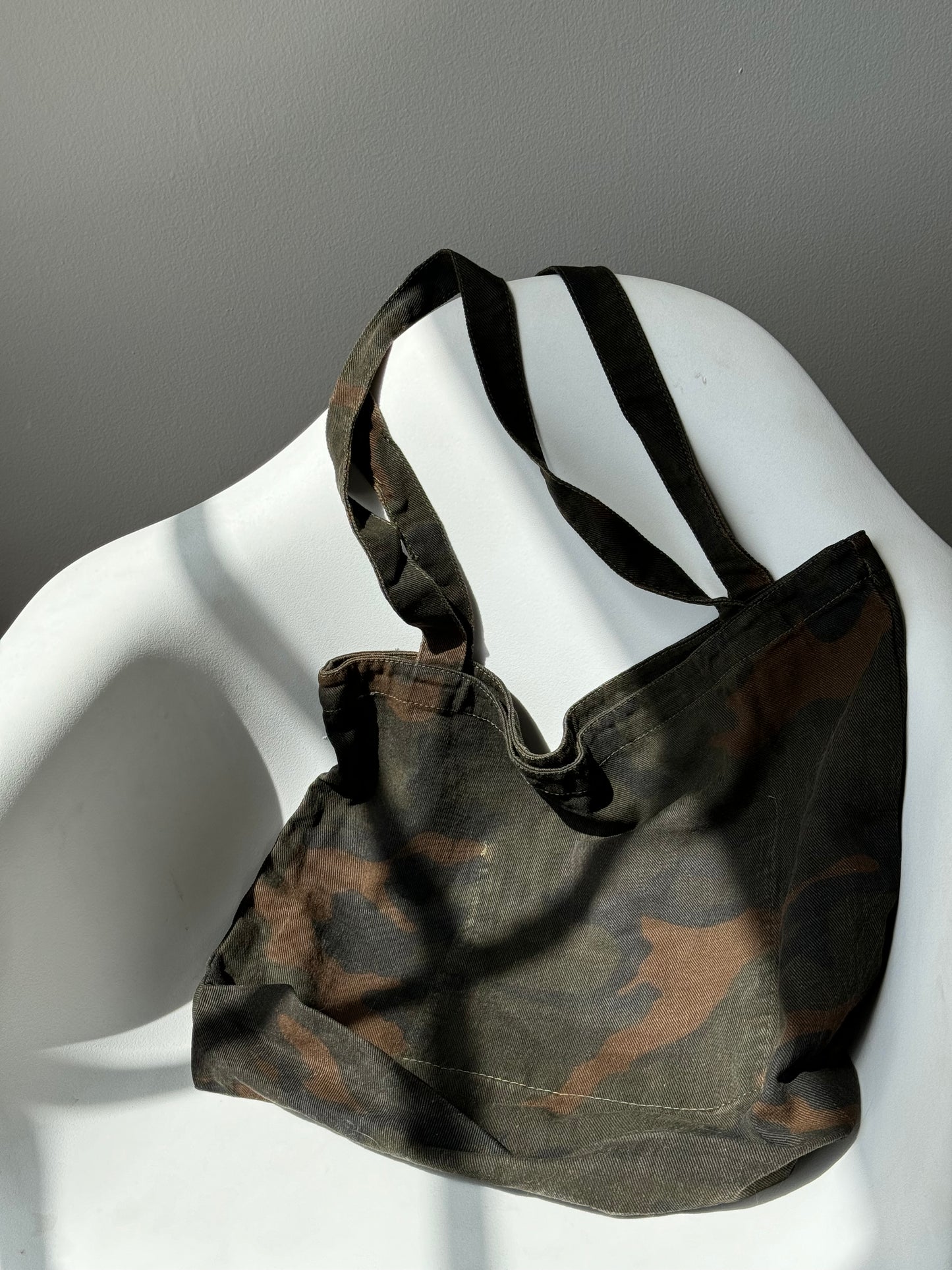 Carter Cotton Camo Canvas Tote Day Bag